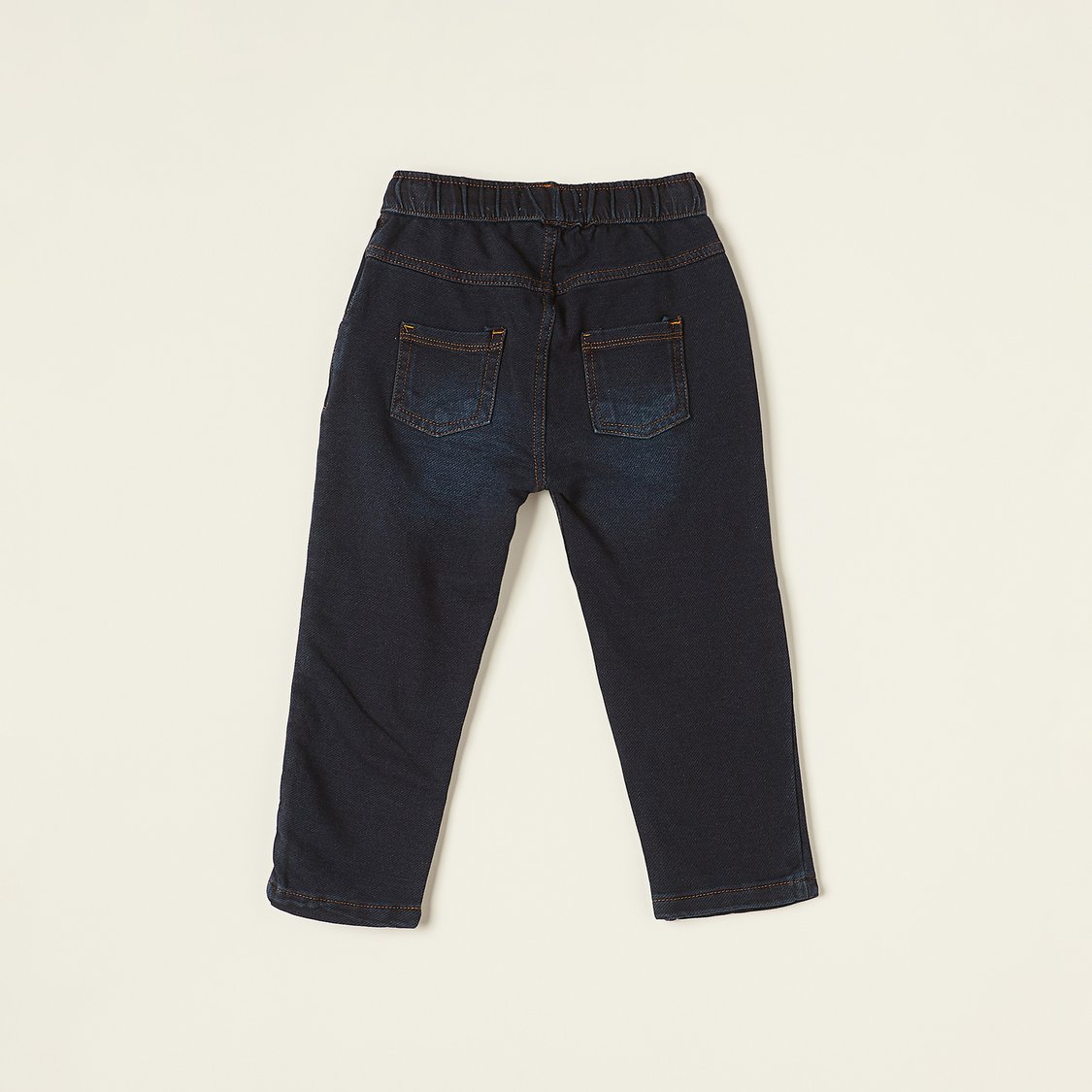 Juniors Boys Regular Fit Jeans with Drawstring Closure