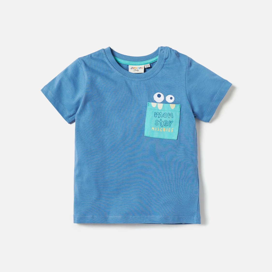 Juniors Monster Print T-shirt with Short Sleeves - Set of 3
