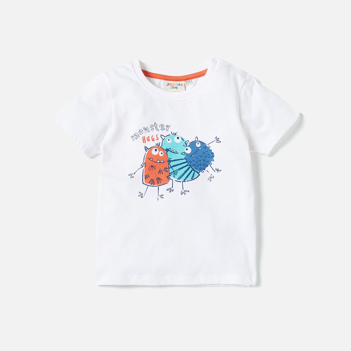 Juniors Monster Print T-shirt with Short Sleeves - Set of 3