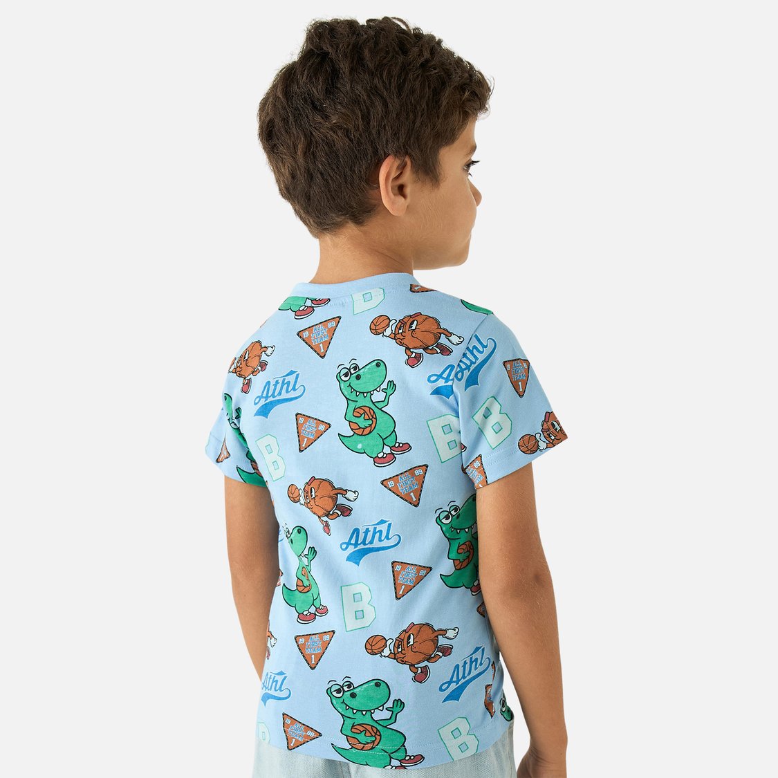 Juniors Printed Crew Neck T-shirt with Short Sleeves - Set of 2