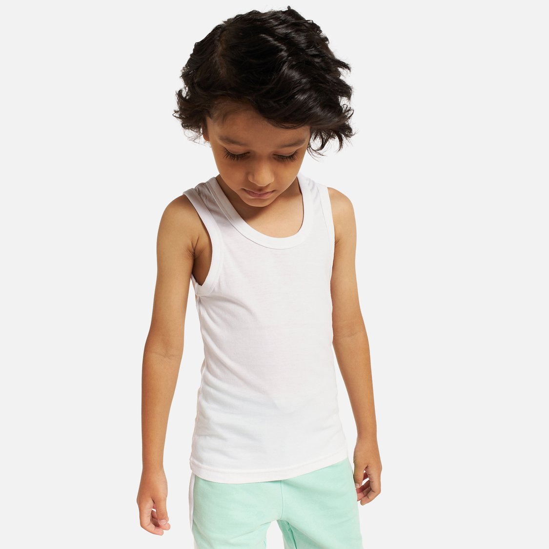 Juniors Solid Vest - Set of 3