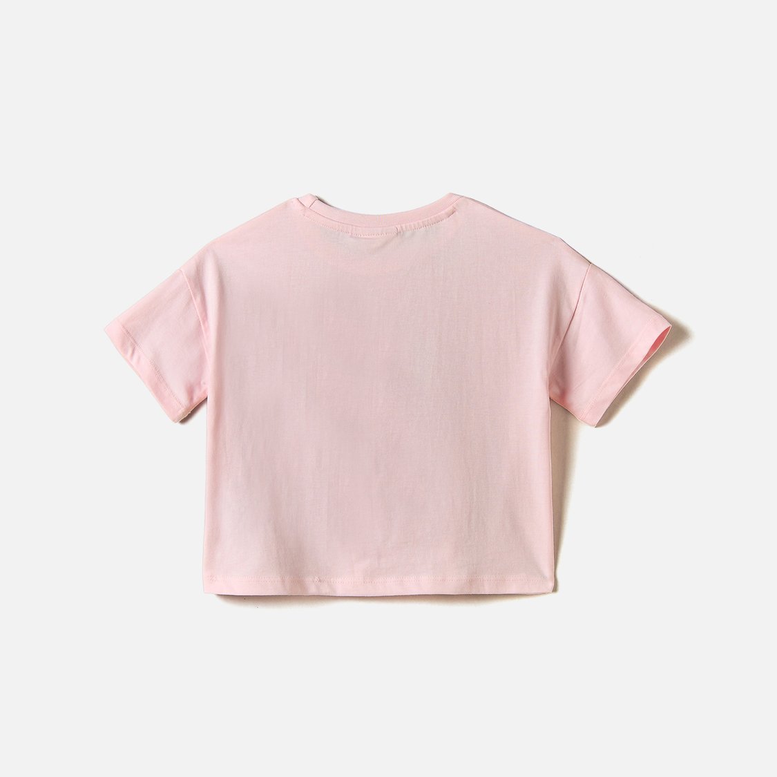 Juniors Embellished T-shirt with Crew Neck and Short Sleeves