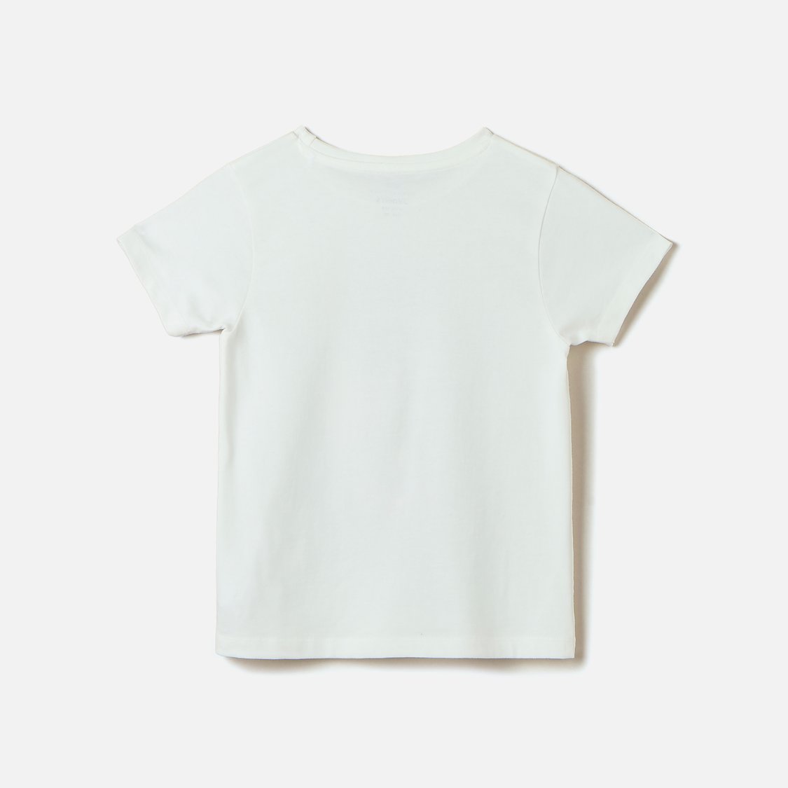 Juniors Graphic Print T-shirt with Short Sleeves and Crew Neck