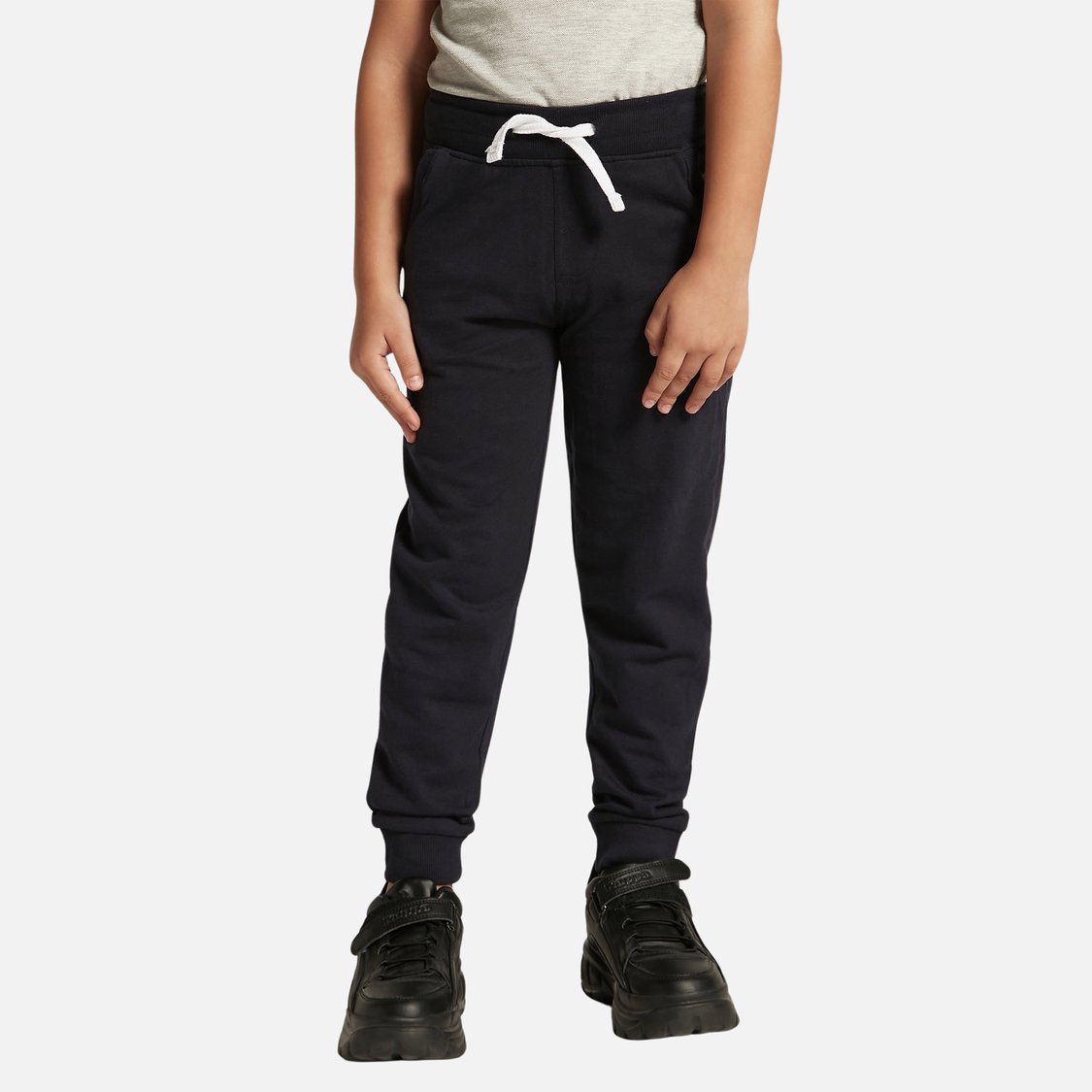 Juniors Solid Joggers with Drawstring Closure and Pockets