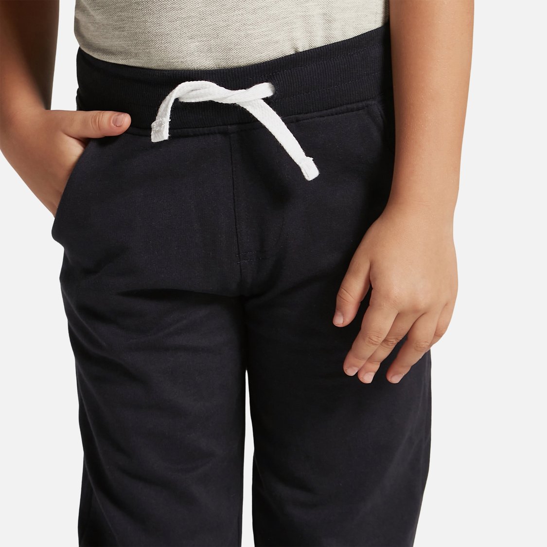 Juniors Solid Joggers with Drawstring Closure and Pockets