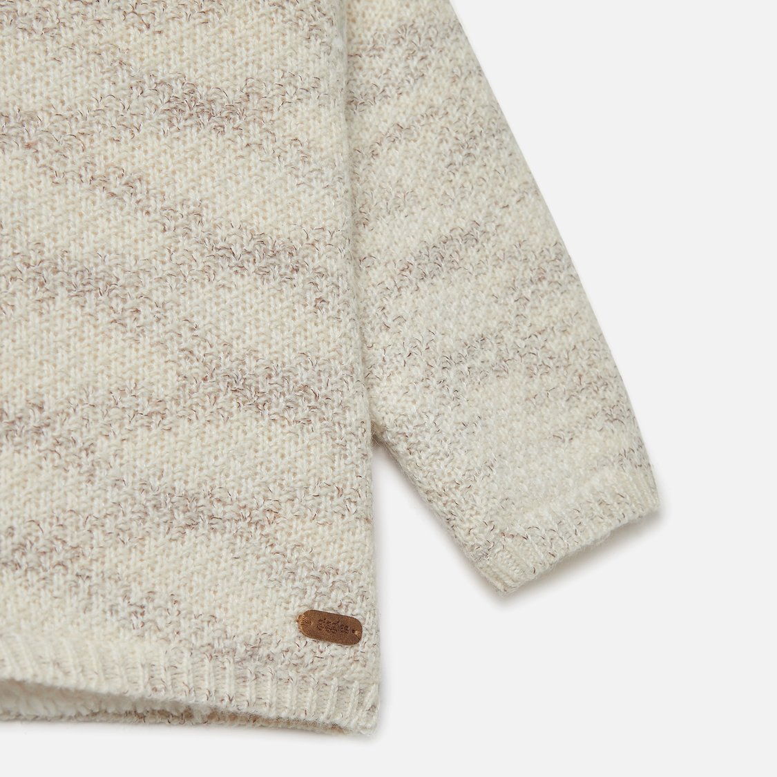 Giggles Textured Hooded Cardigan with Button Closure and Long Sleeves