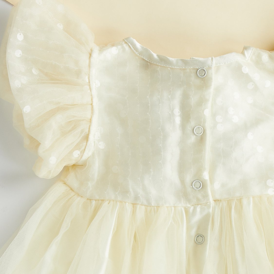 Juniors Bow Applique Short Sleeve A-line Dress