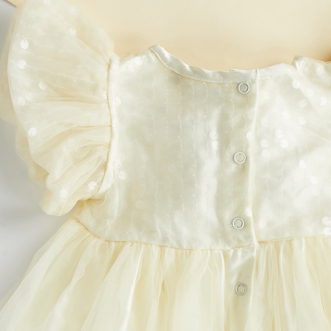Juniors Bow Applique Short Sleeve A-line Dress