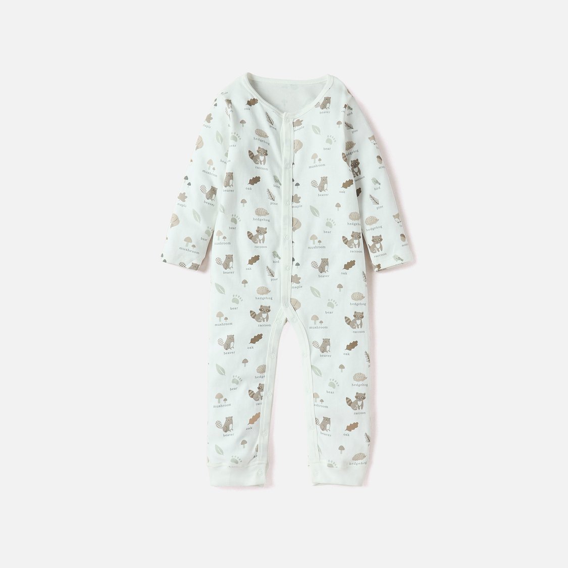 Juniors Printed Sleepsuit with Button Closure - Set of 3