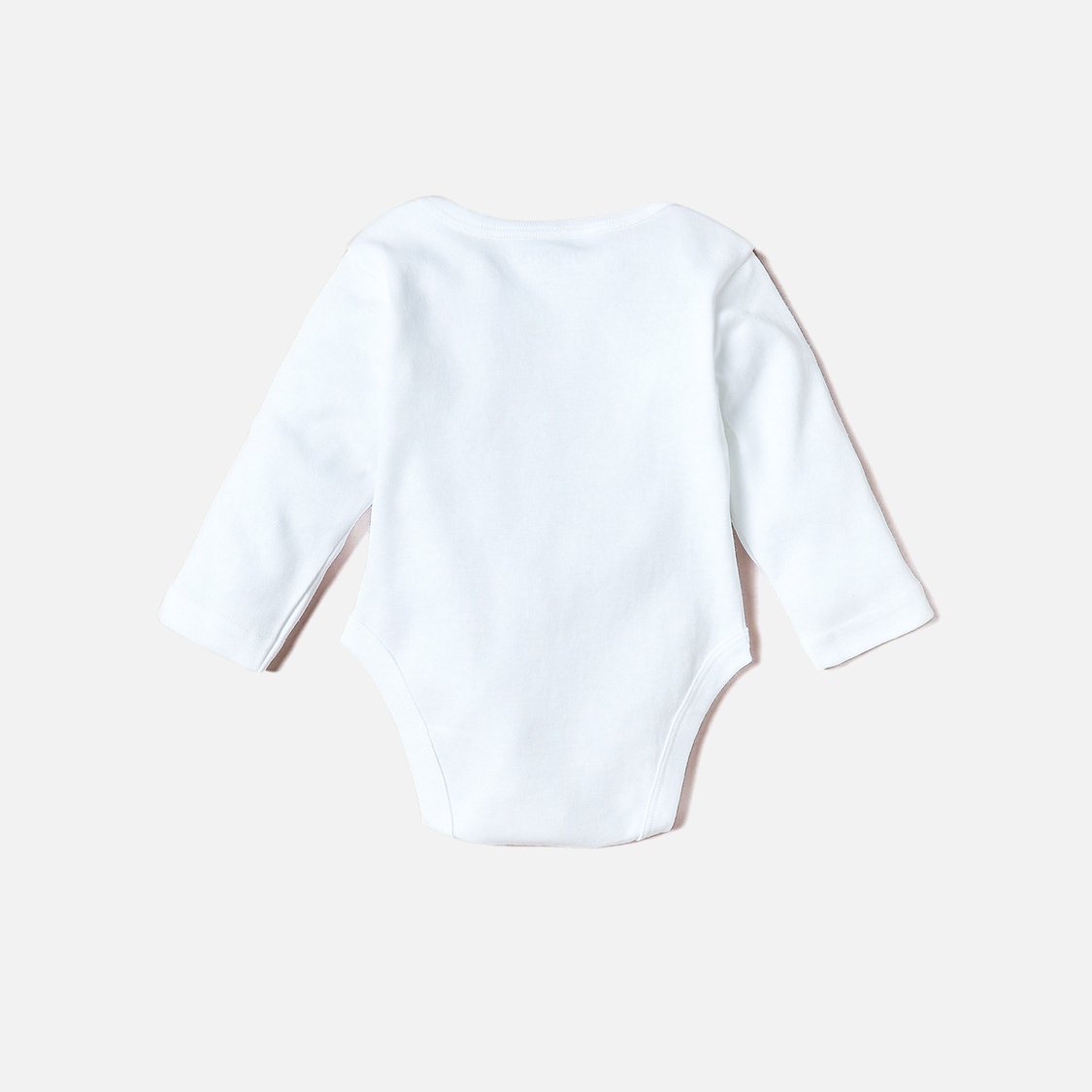 Juniors Solid Bodysuit with Round Neck and Long Sleeves