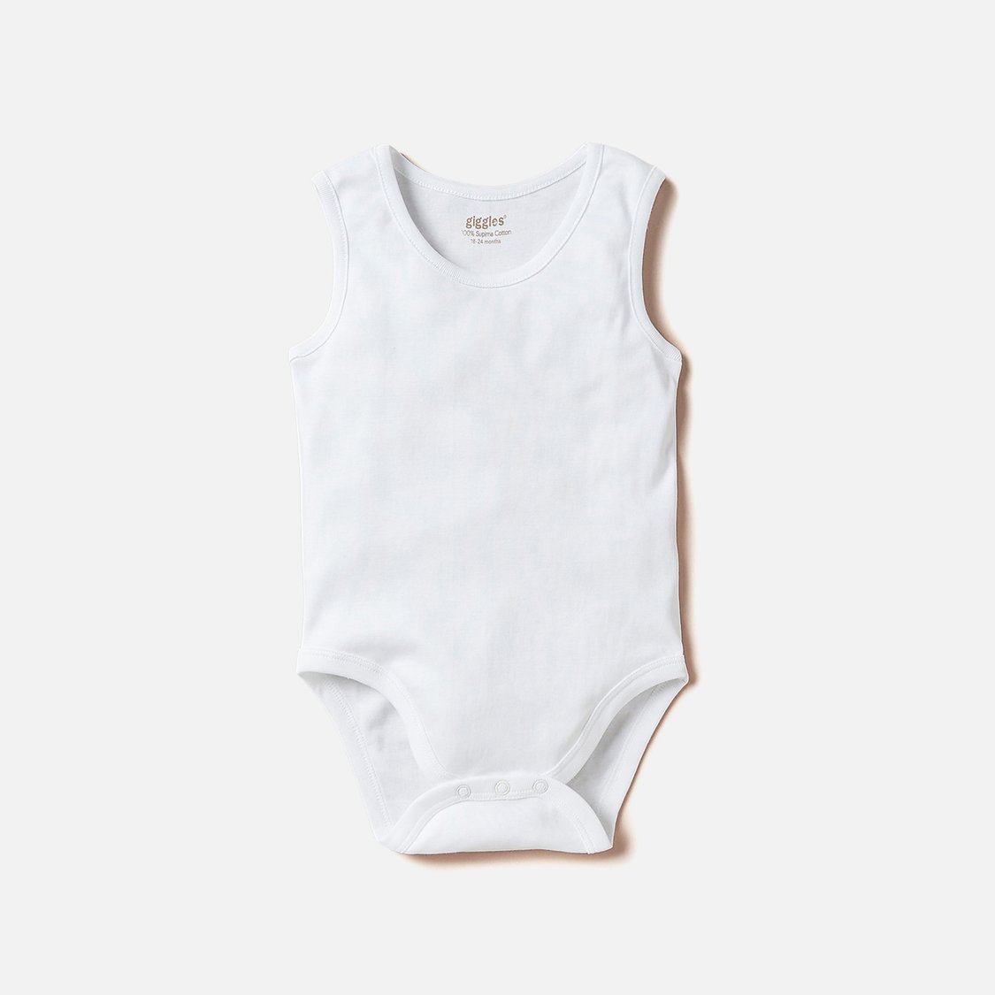 Giggles Solid Sleeveless Bodysuit