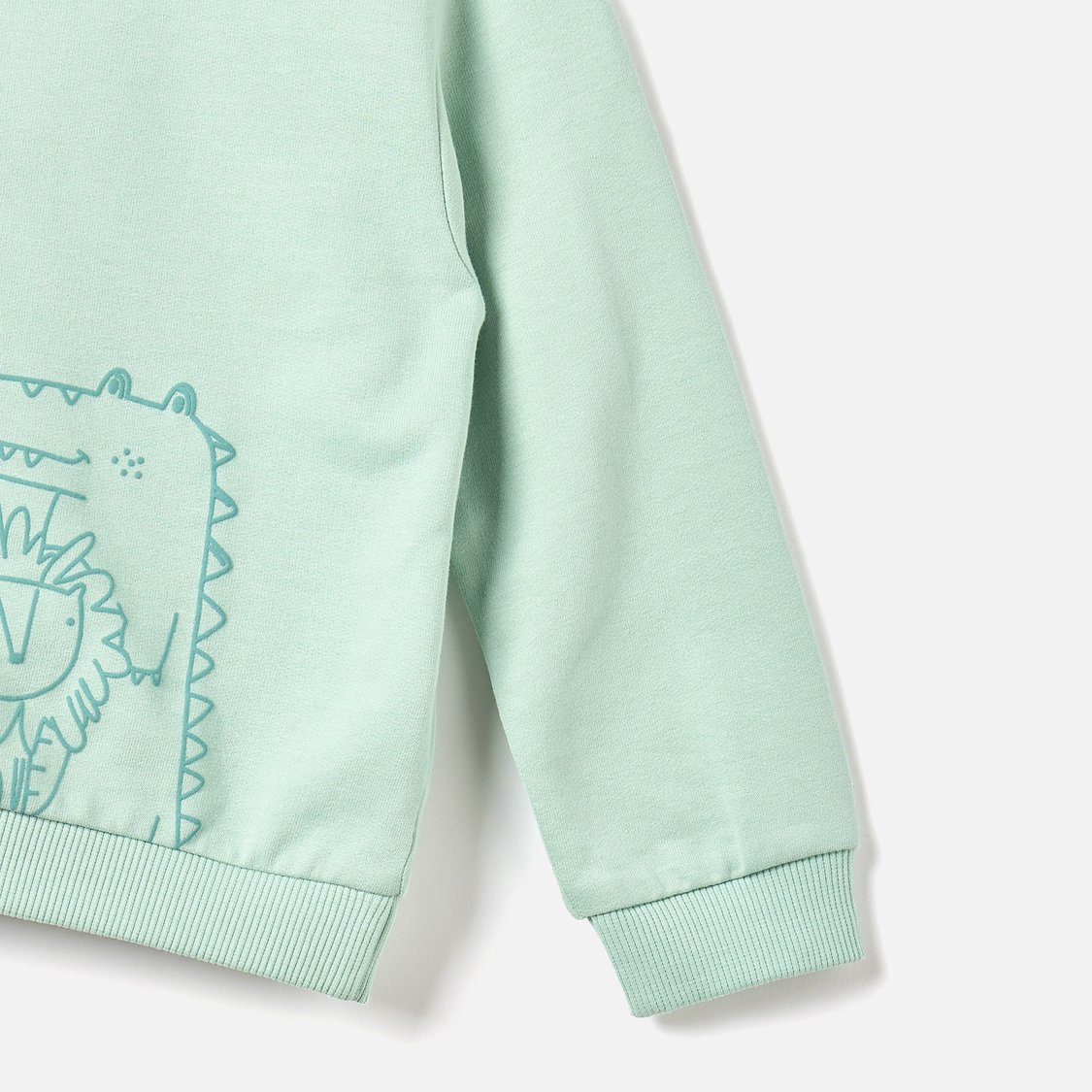 Juniors Animal Print Pullover with Crew Neck and Long Sleeves