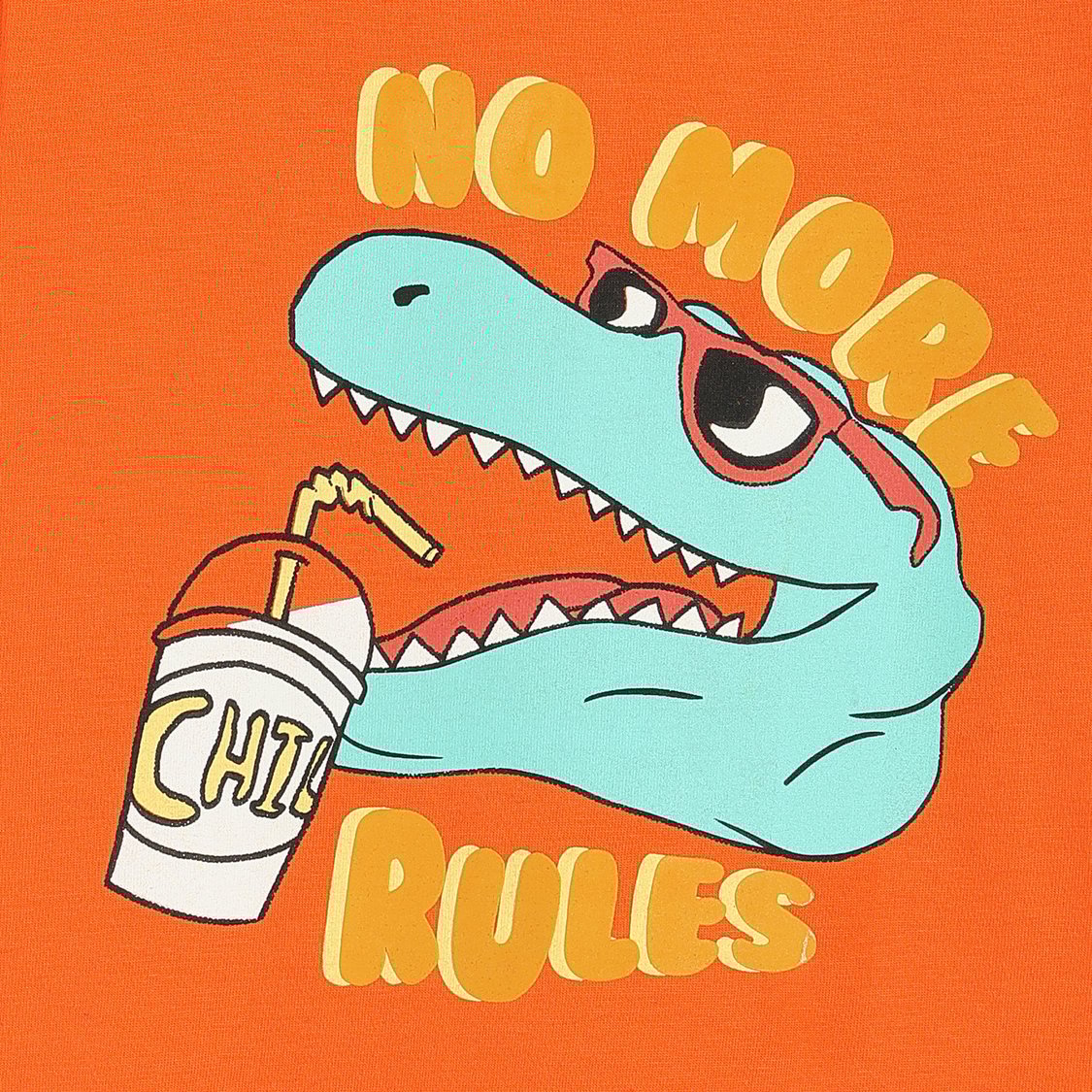 Juniors Crocodile Print T-shirt with Short Sleeves