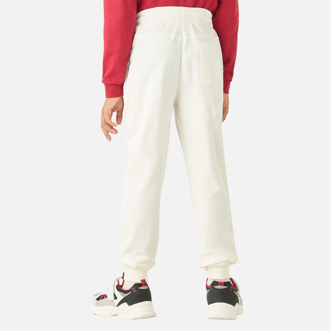Juniors Typography Print Joggers with Drawstring Closure