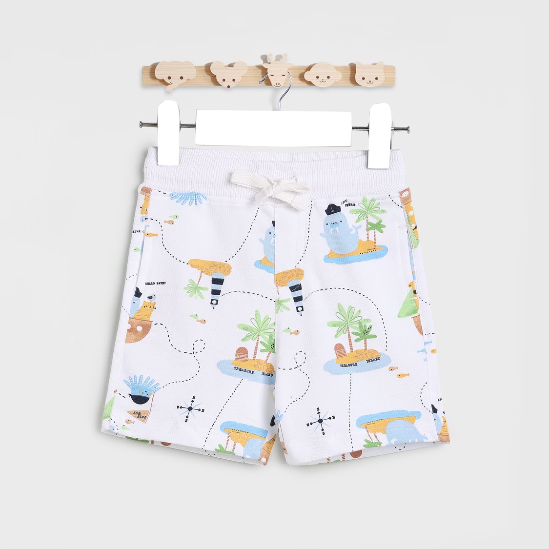 Juniors Printed Drawstring Shorts - Set of 2