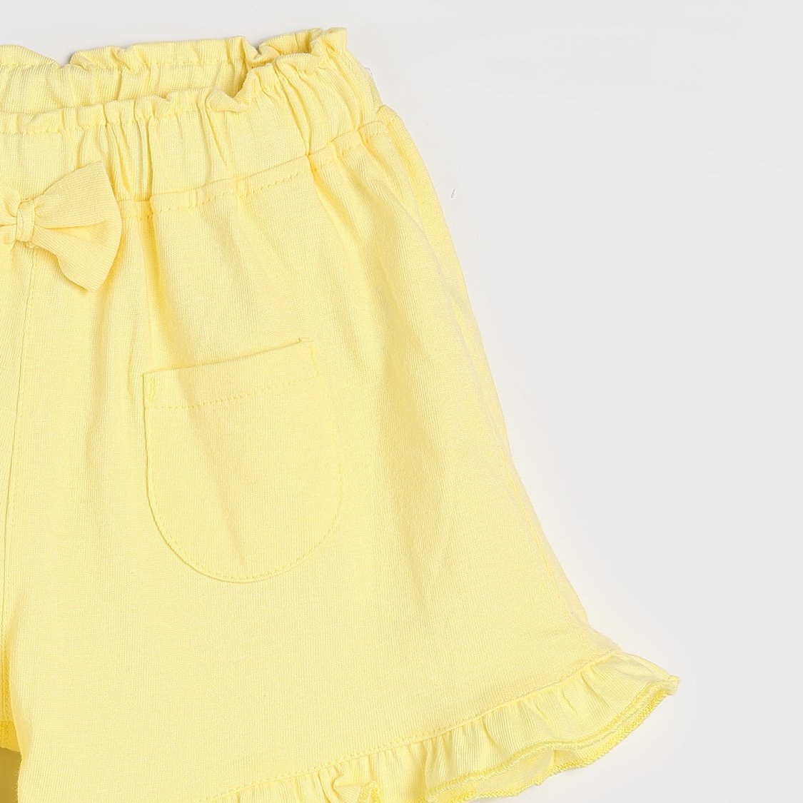 Juniors Solid Knit Shorts with Pockets