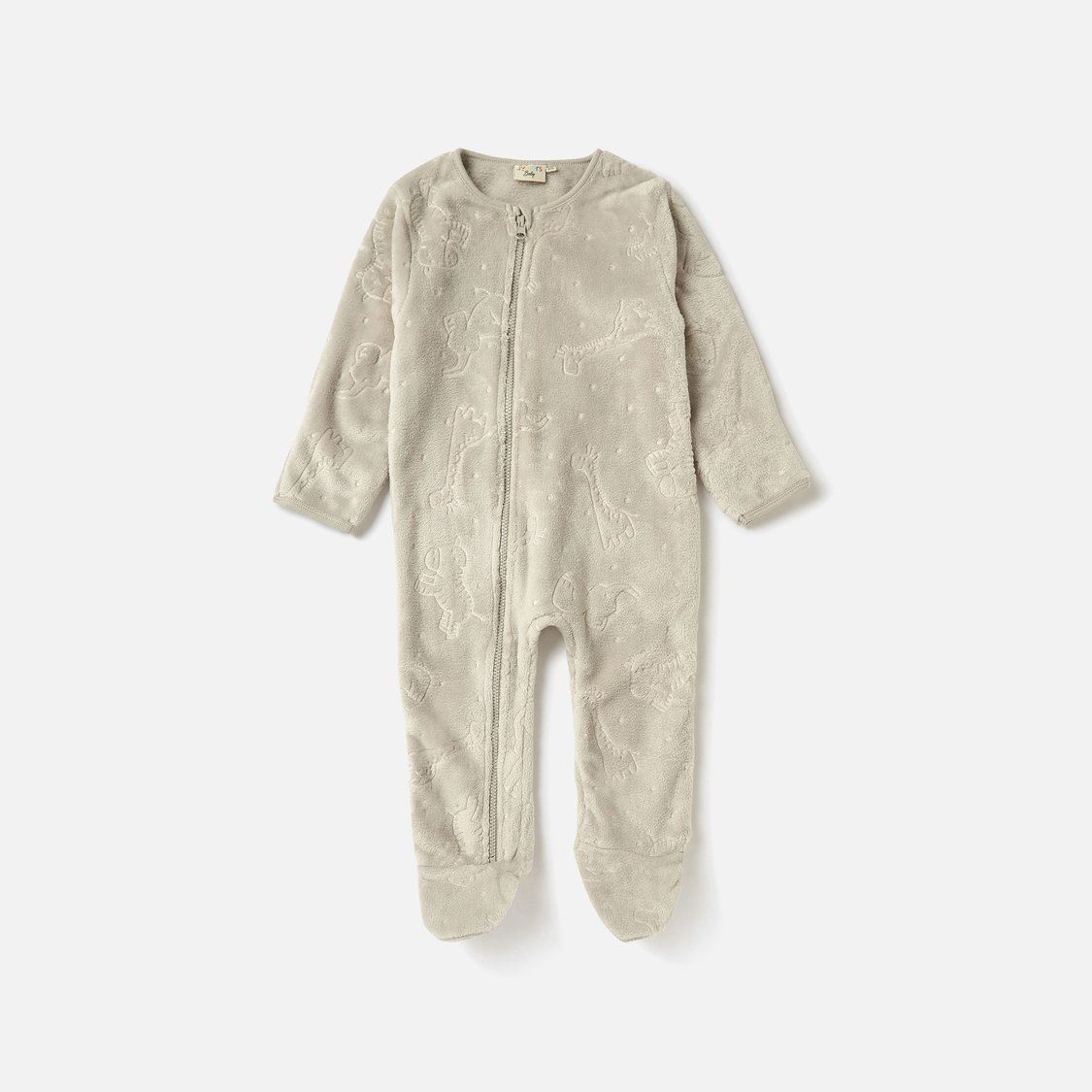 Juniors Textured Closed Feet Coverall with Long Sleeves
