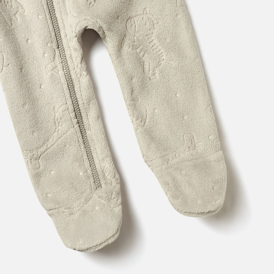 Juniors Textured Closed Feet Coverall with Long Sleeves