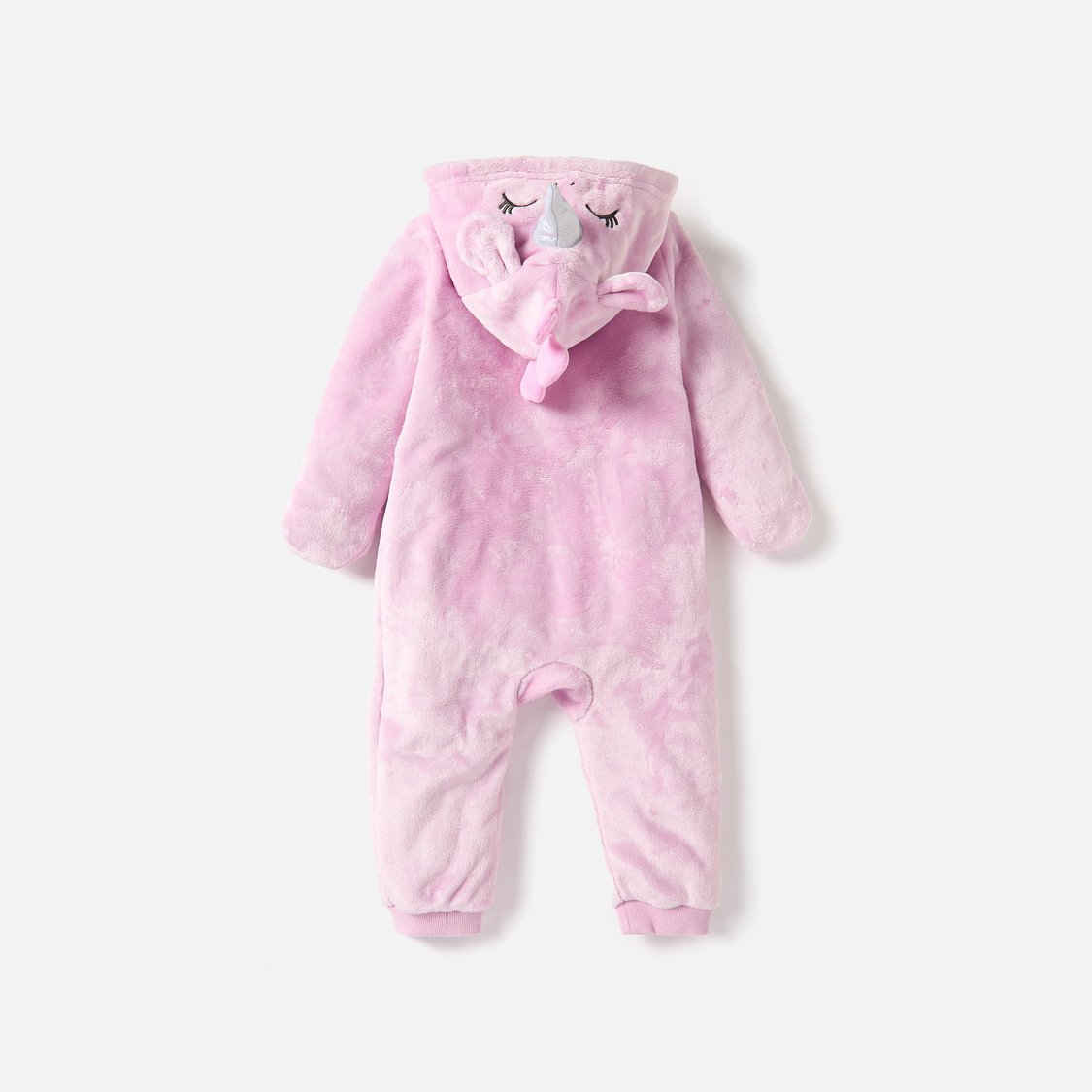 Juniors Applique Detail Romper with Hood and Zip Closure