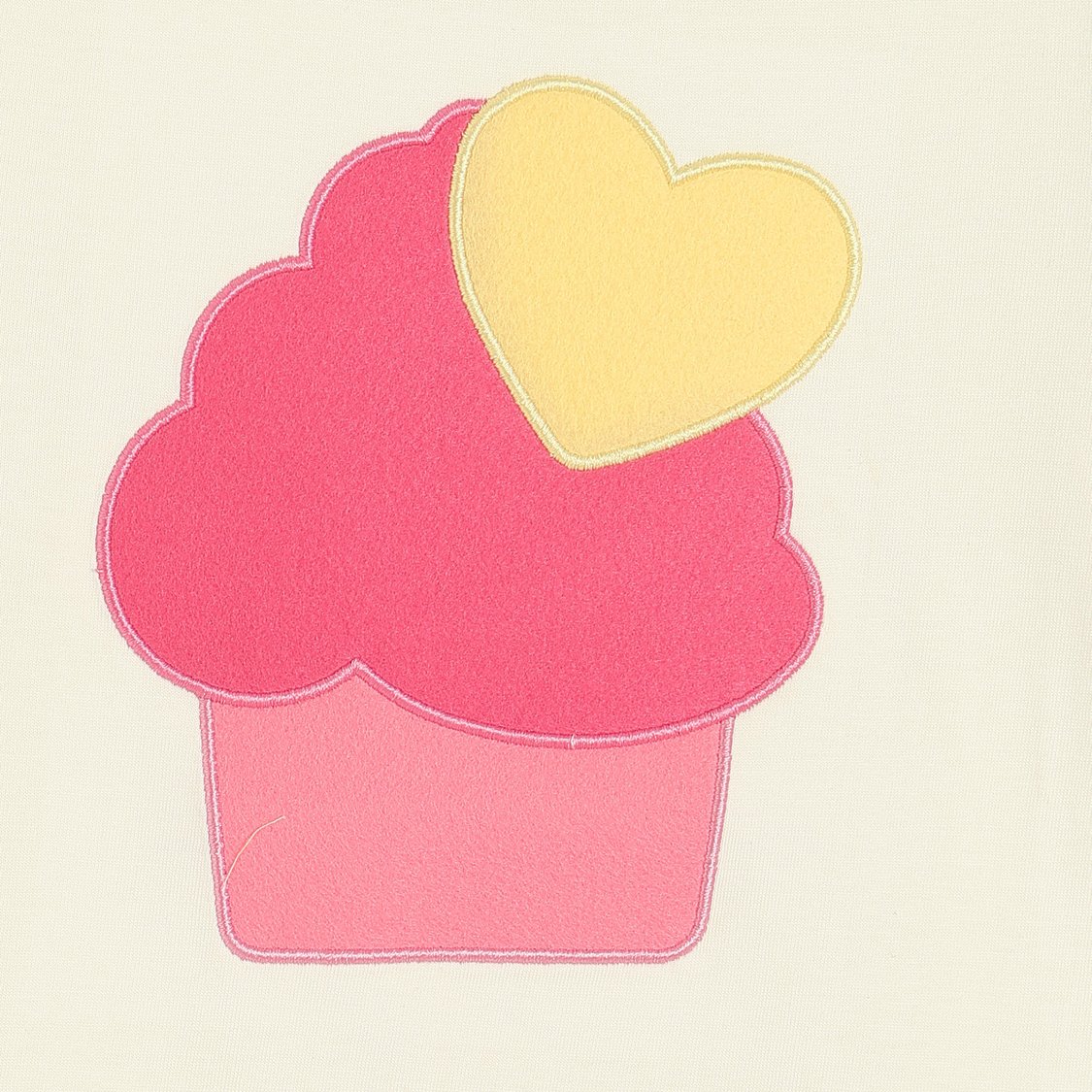 Juniors Cupcake Applique T-shirt and Pyjama Set