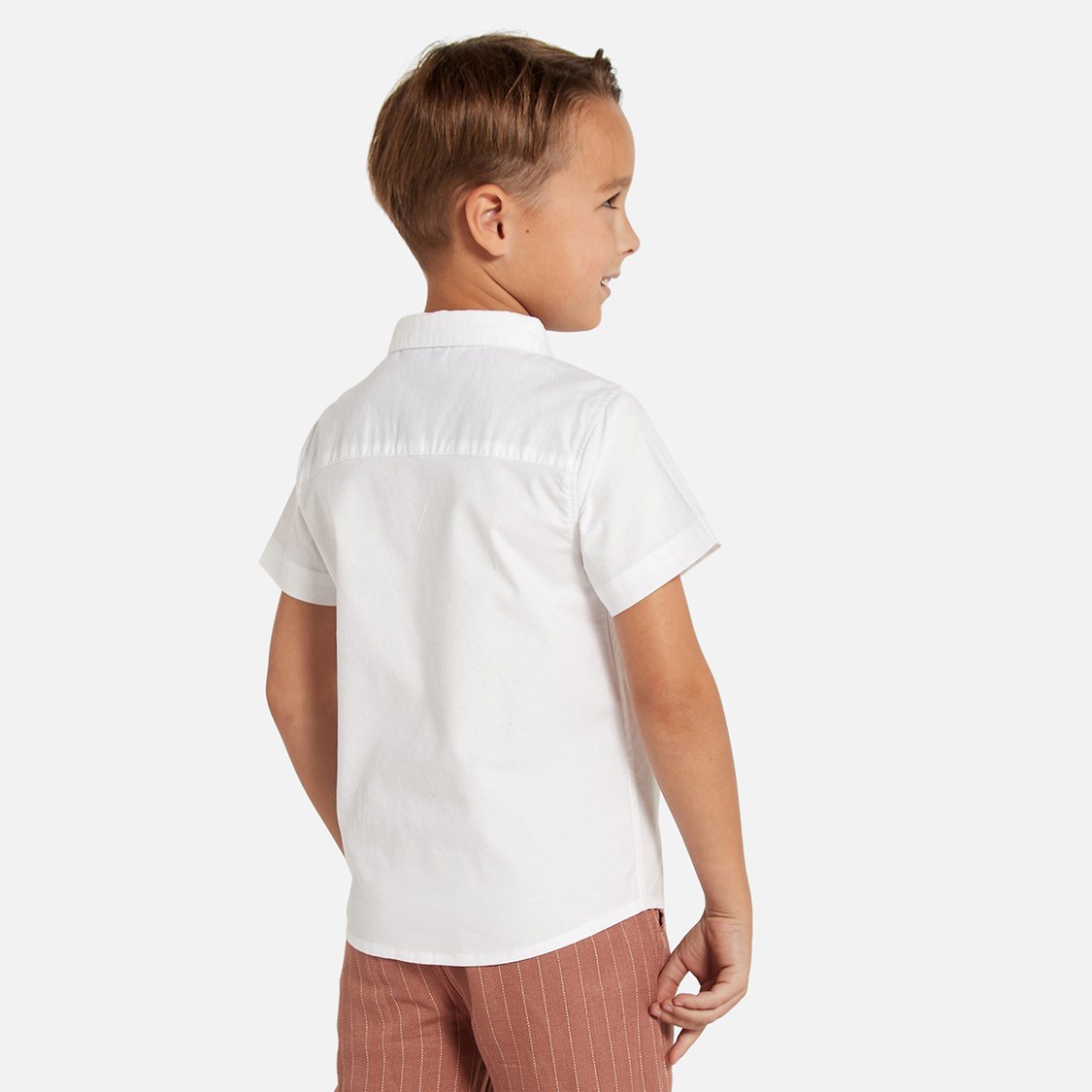 Juniors Solid Button Up Shirt with Chest Pocket
