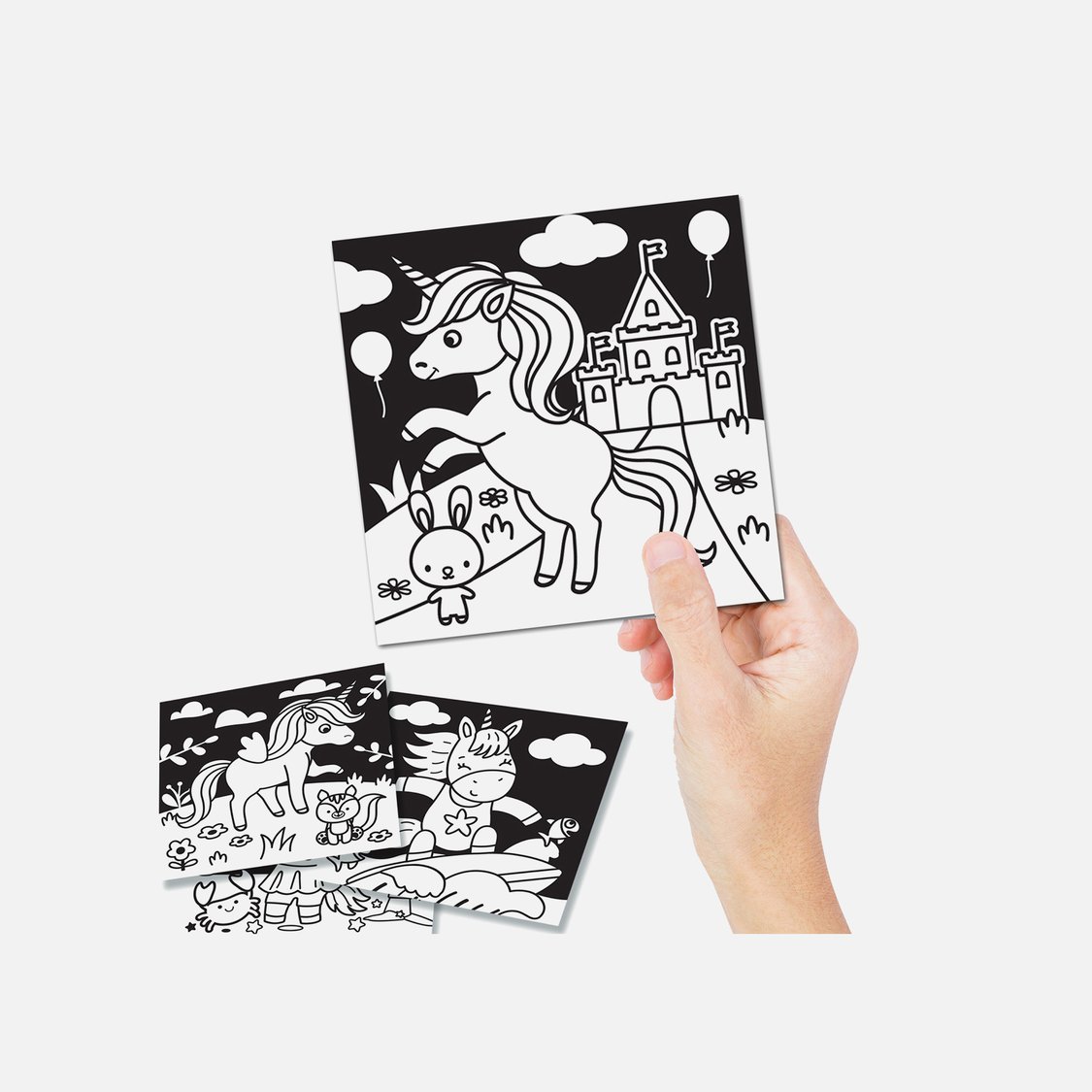 Dreamland Unicorn - Velvet Art Set With 10 Free Sketch Pens