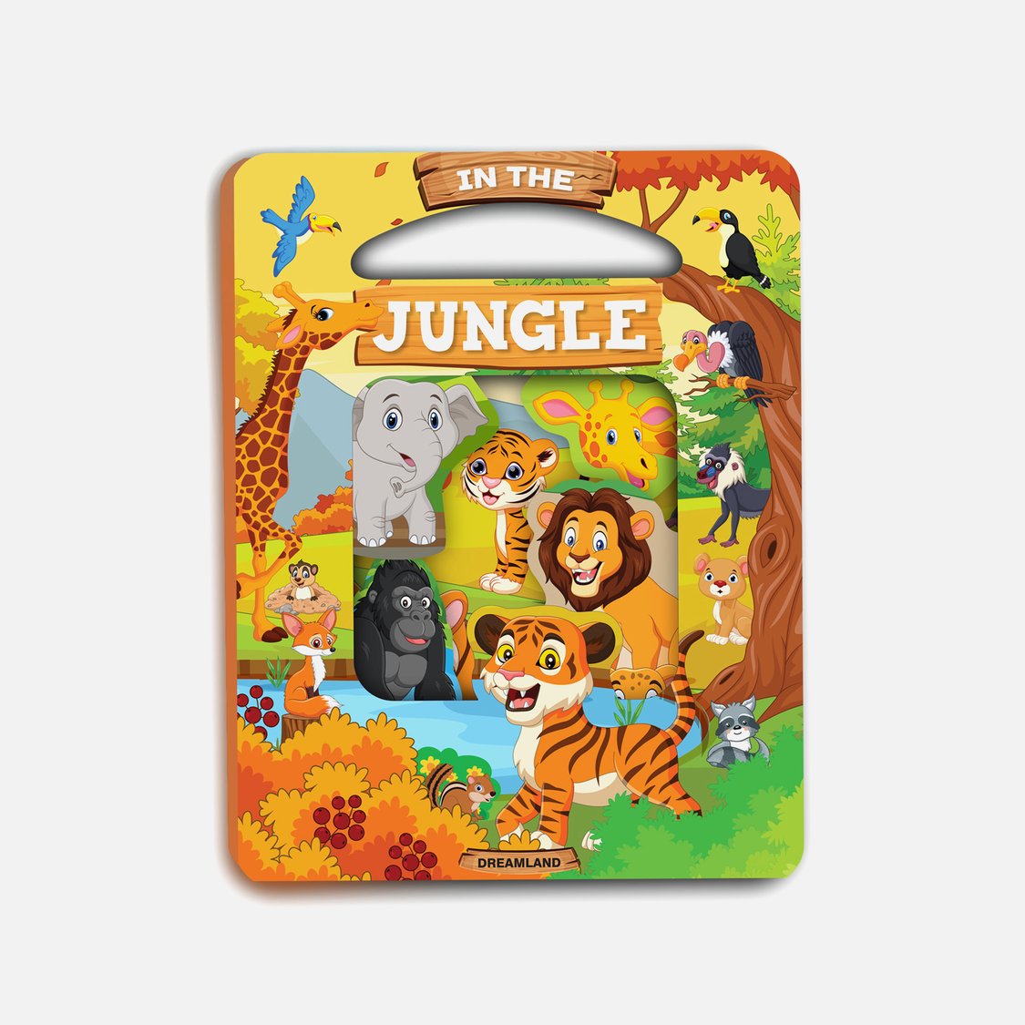 Dreamland Die Cut Window Board Book - In the Jungle
