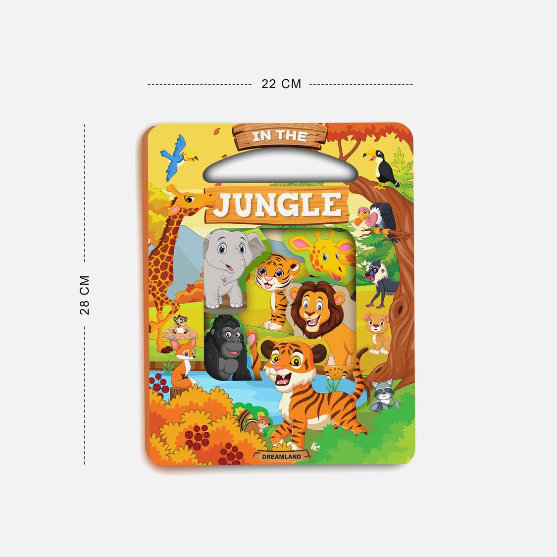 Dreamland Die Cut Window Board Book - In the Jungle