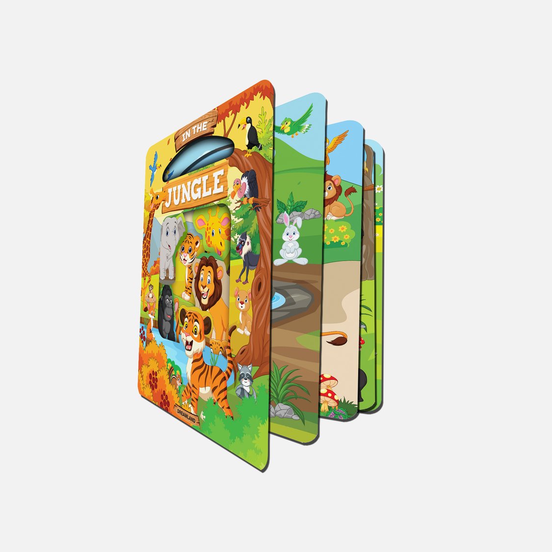 Dreamland Die Cut Window Board Book - In the Jungle