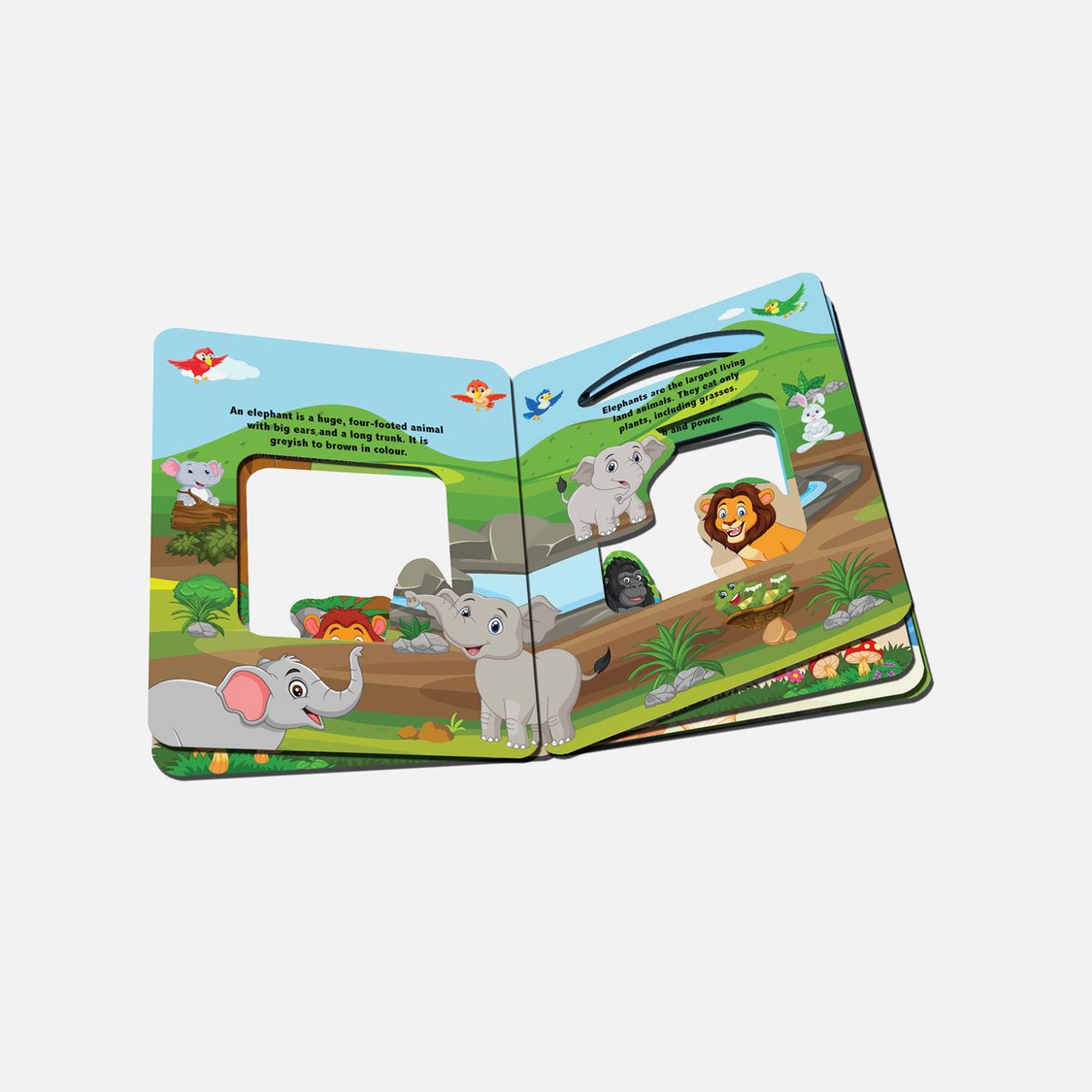 Dreamland Die Cut Window Board Book - In the Jungle