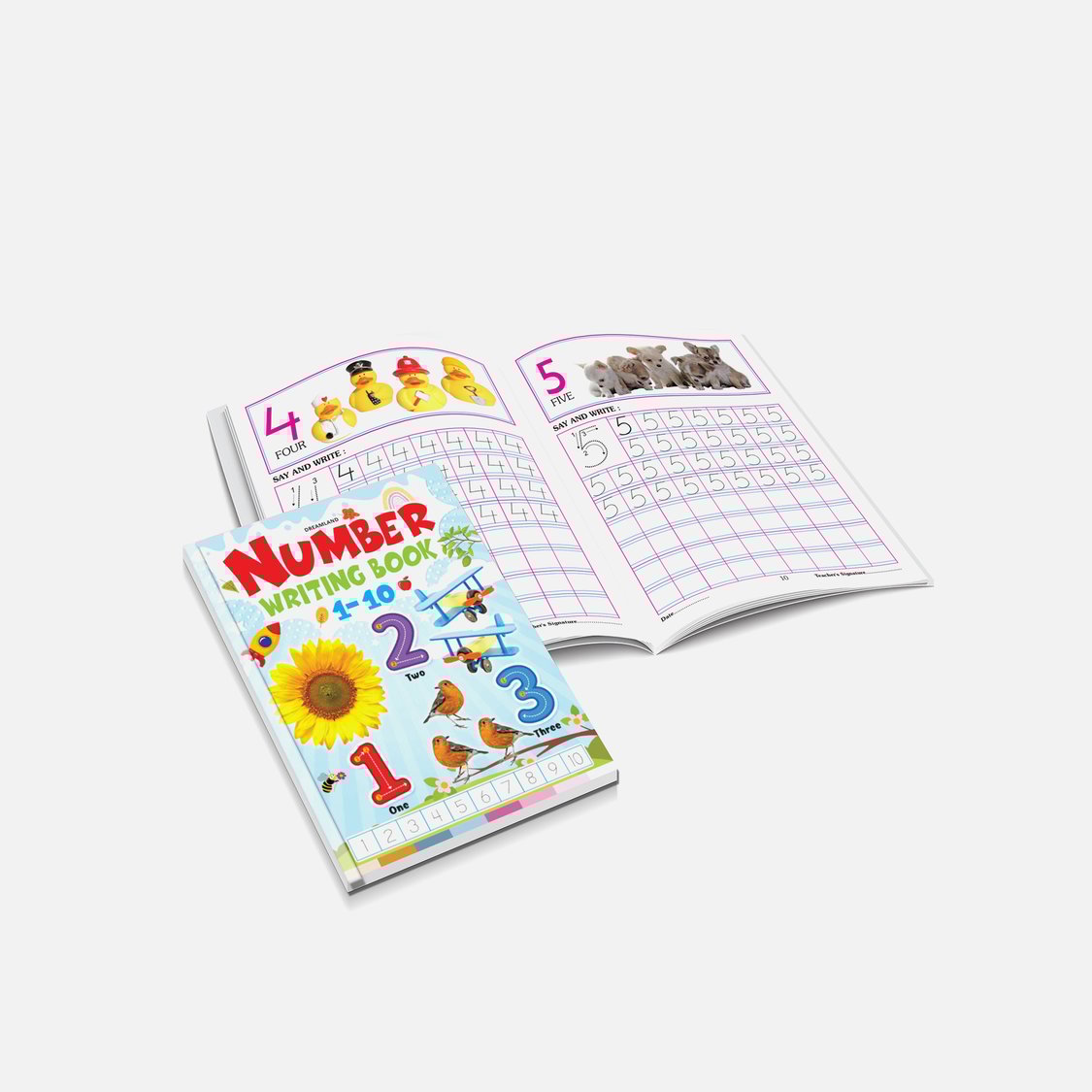 Dreamland Number Writing Books - Pack of 4