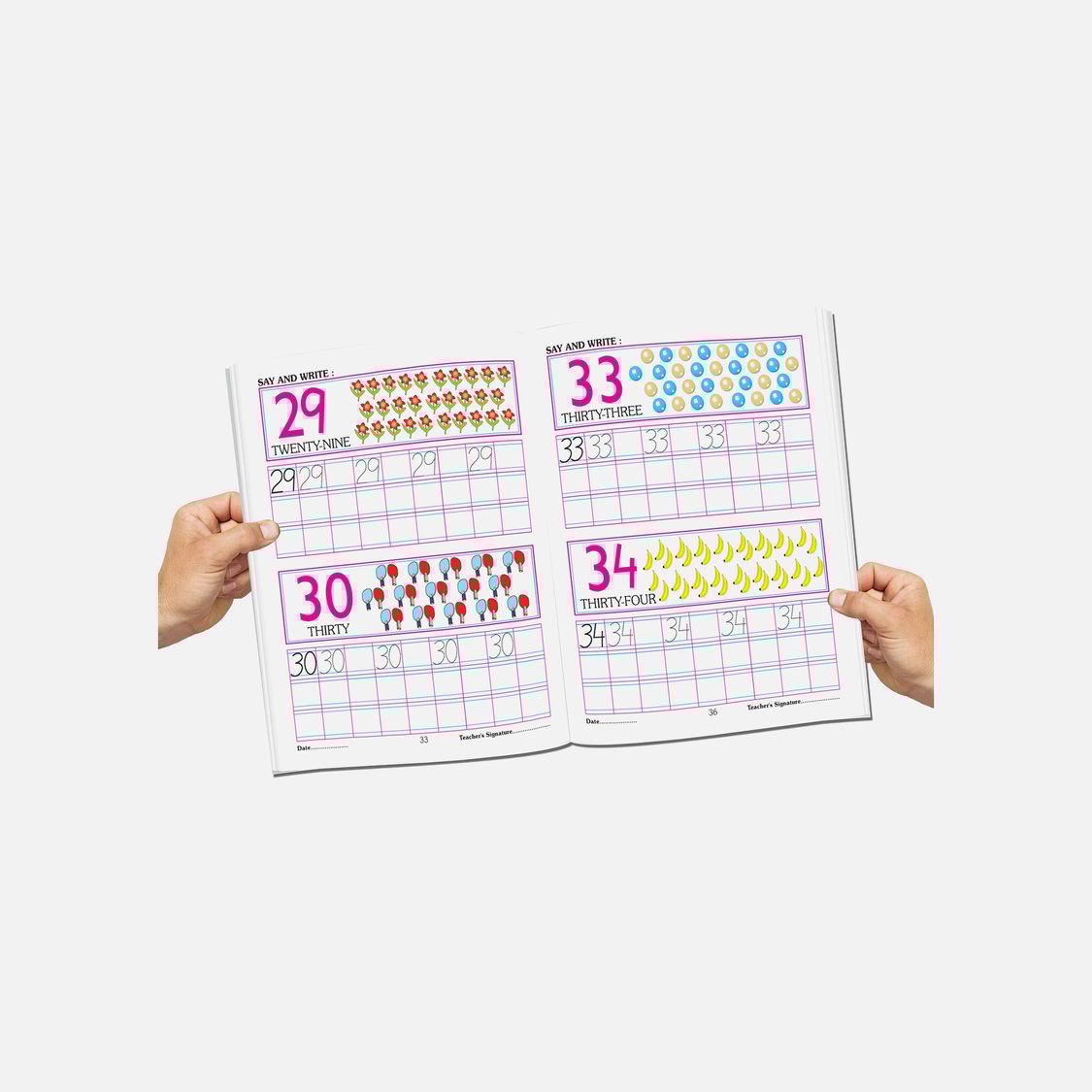 Dreamland Number Writing Books - Pack of 4