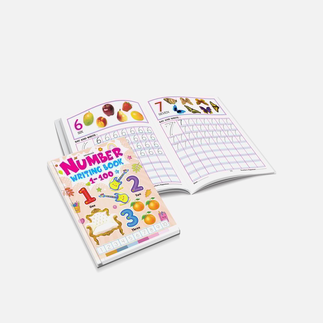 Dreamland Number Writing Books - Pack of 4