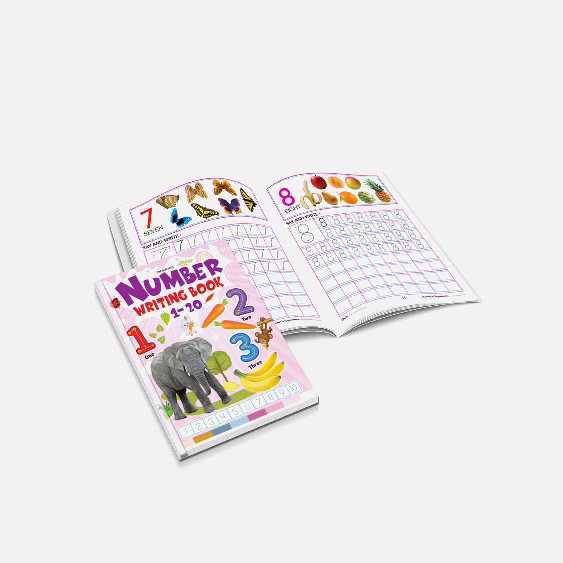 Dreamland Number Writing Books - Pack of 4