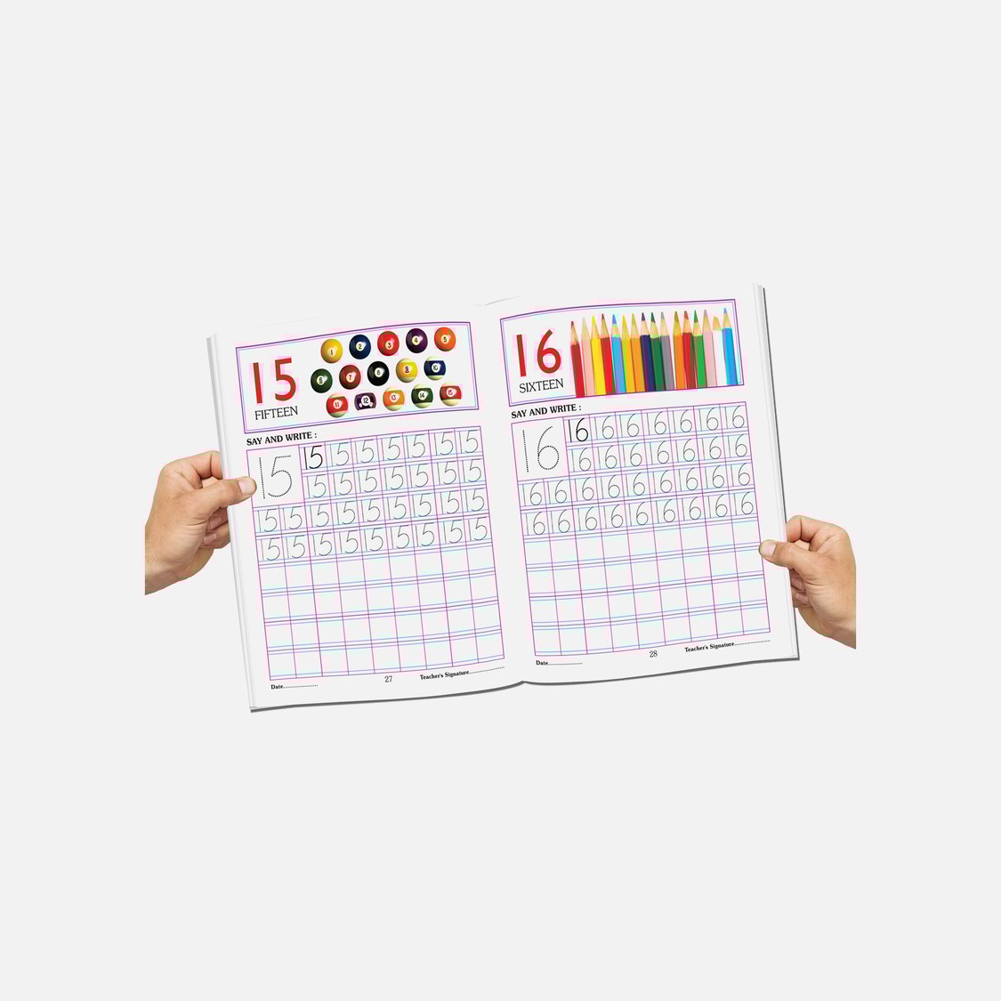Dreamland Number Writing Books - Pack of 4