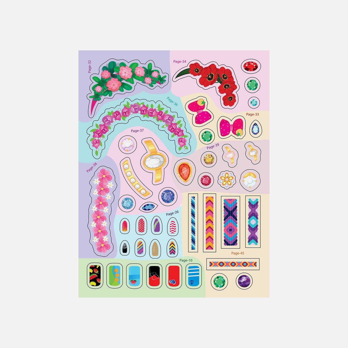 Dreamland Nail Art and Hair Style - Create and Colour Your Own Nail Art with 150 Glitter Stickers