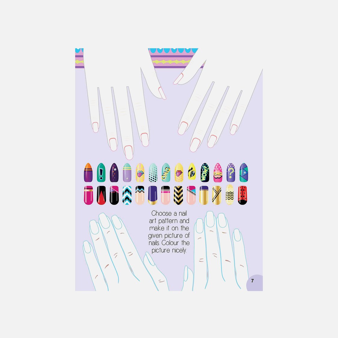 Dreamland Nail Art and Hair Style - Create and Colour Your Own Nail Art with 150 Glitter Stickers