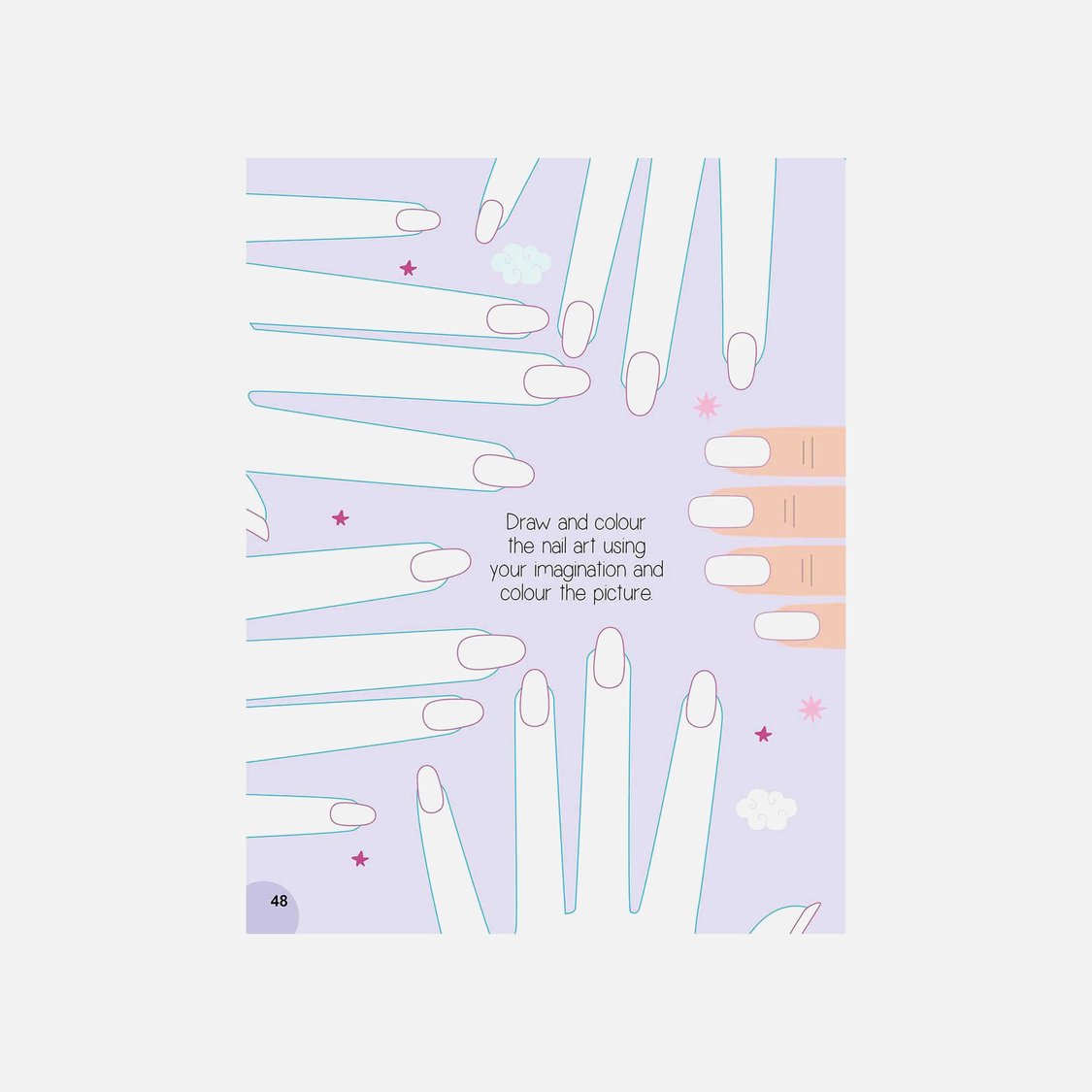 Dreamland Nail Art and Hair Style - Create and Colour Your Own Nail Art with 150 Glitter Stickers