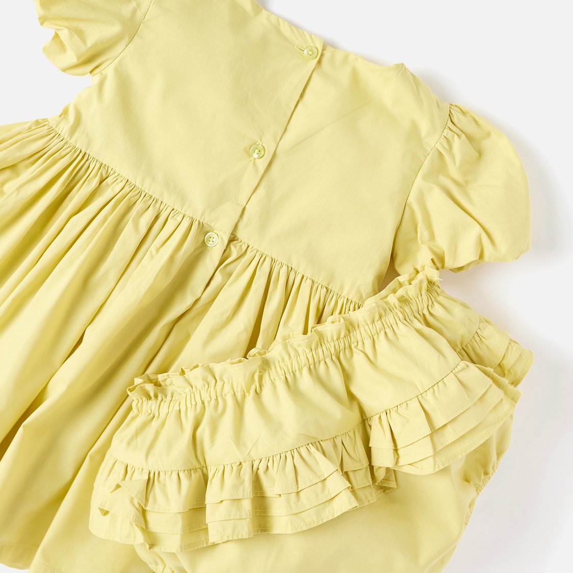 Juniors Butterfly Embroidered A-line Dress with Bloomers