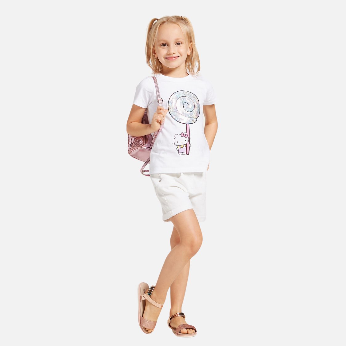 Juniors Solid Shorts with Pockets and Button Closure