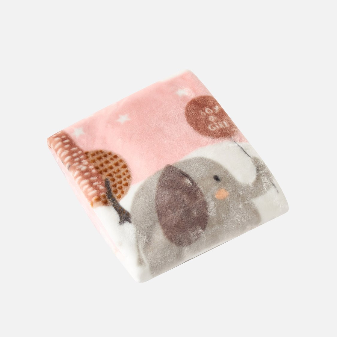 Juniors Elephant Print Baby Blanket - 80x100 cm