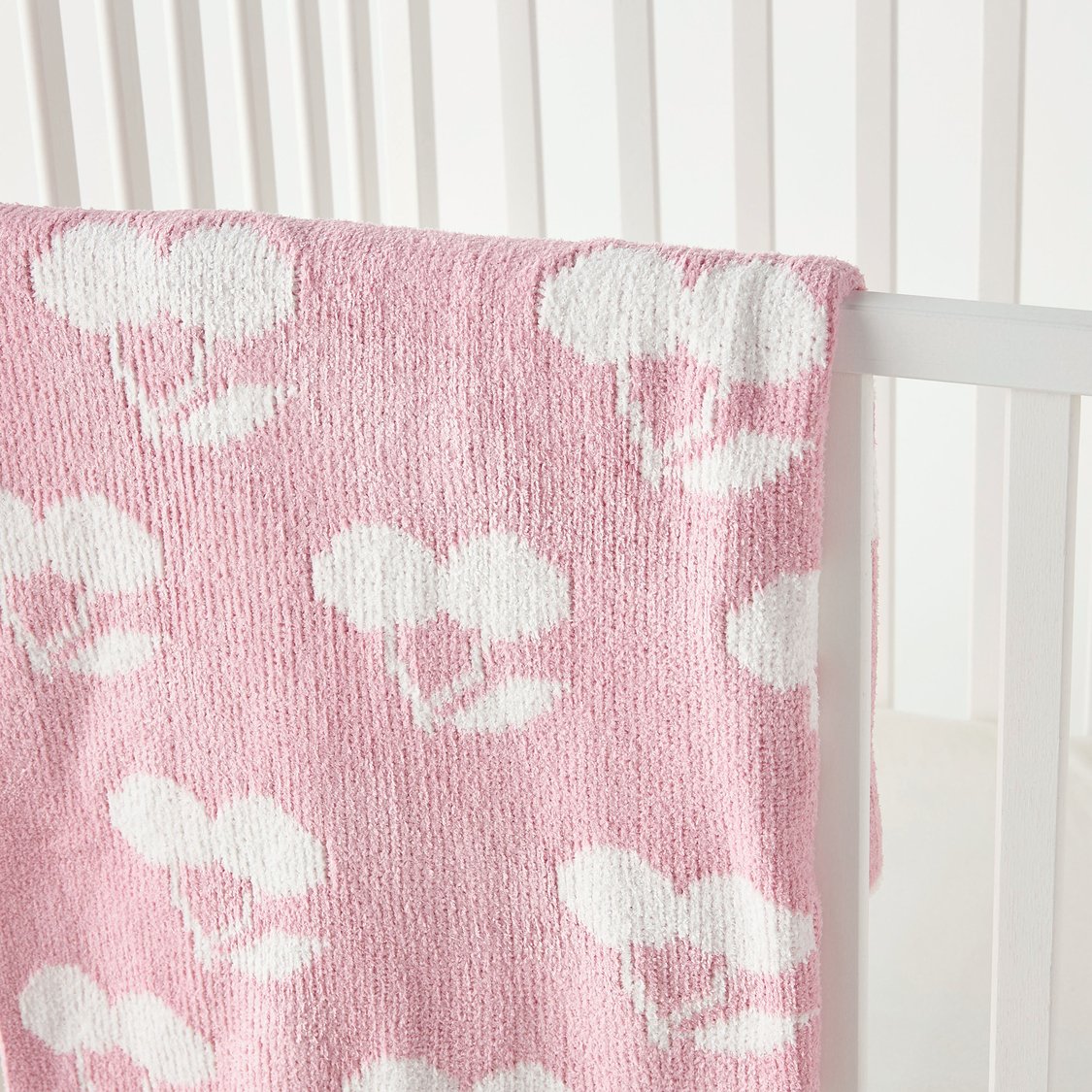 Juniors All-Over Cherry Print Raschel Blanket - 75x100 cm