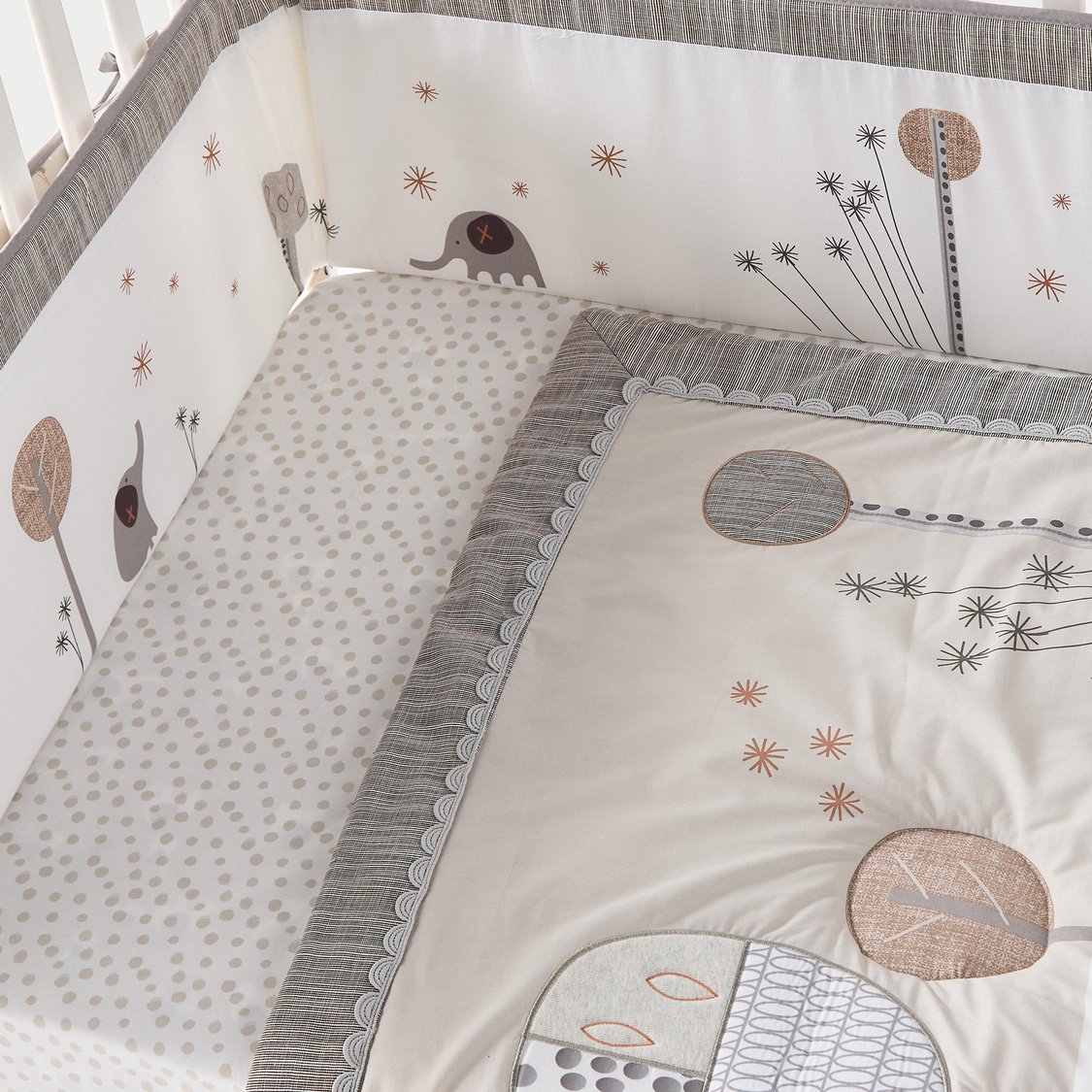 Juniors 5-Piece Elephant Applique Comforter Set - 90x130 cm