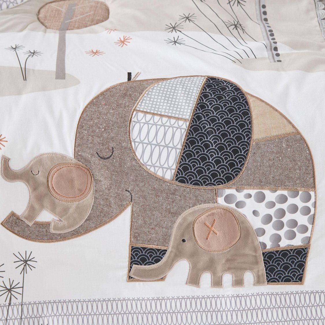 Juniors 5-Piece Elephant Applique Comforter Set - 90x130 cm