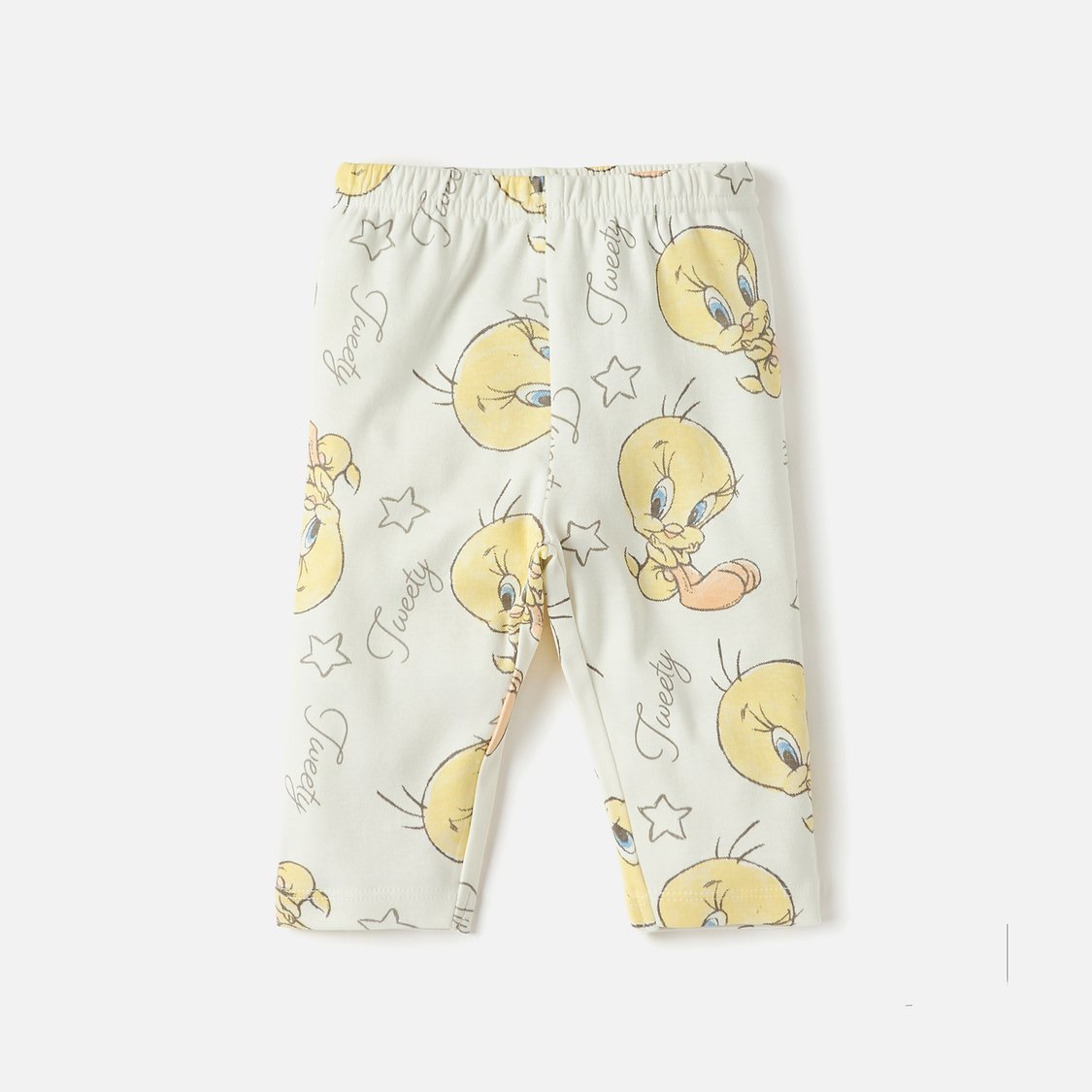 All-Over Tweety Print Long Sleeves Shirt and Pyjama Set