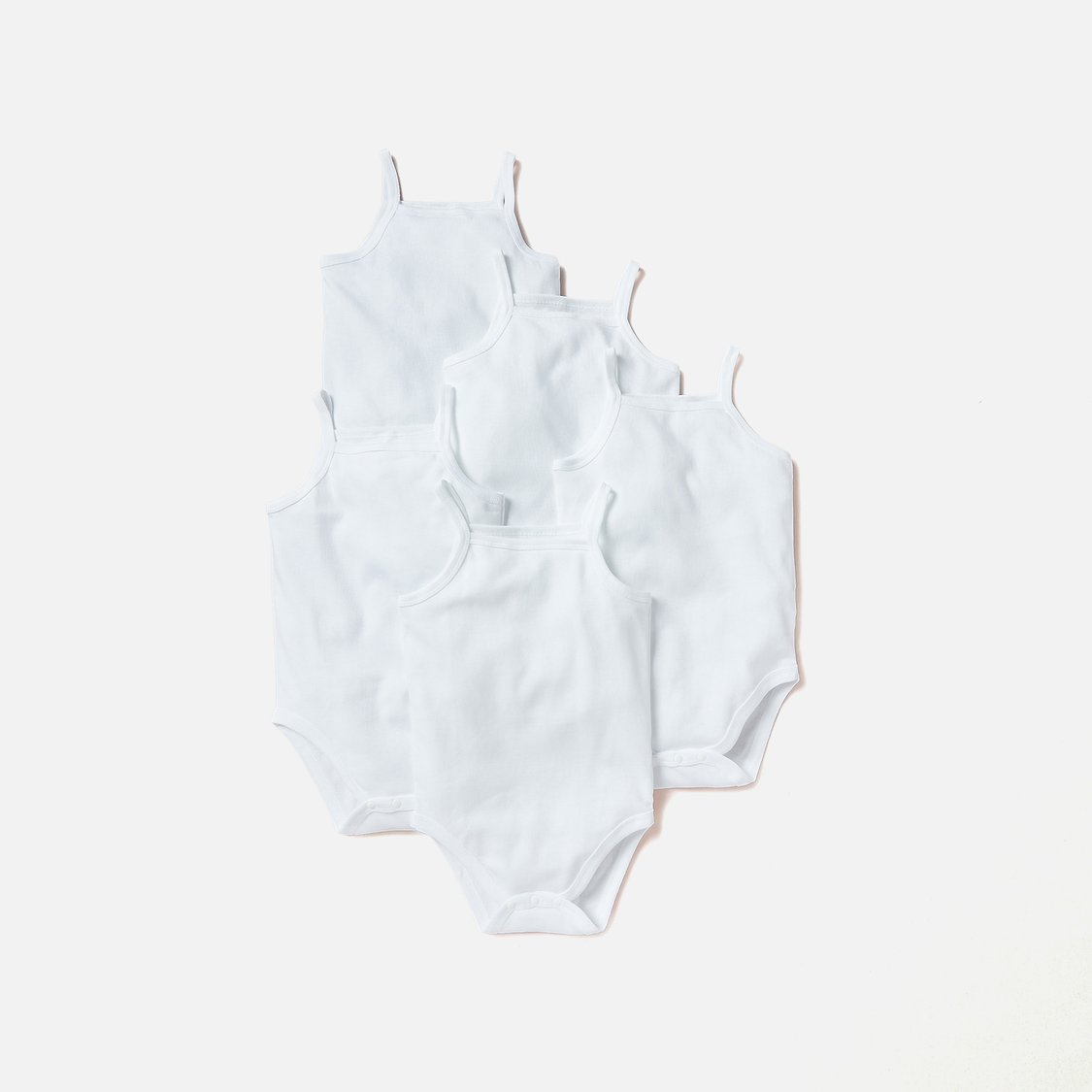 Juniors Solid Sleeveless Bodysuit - Set of 5