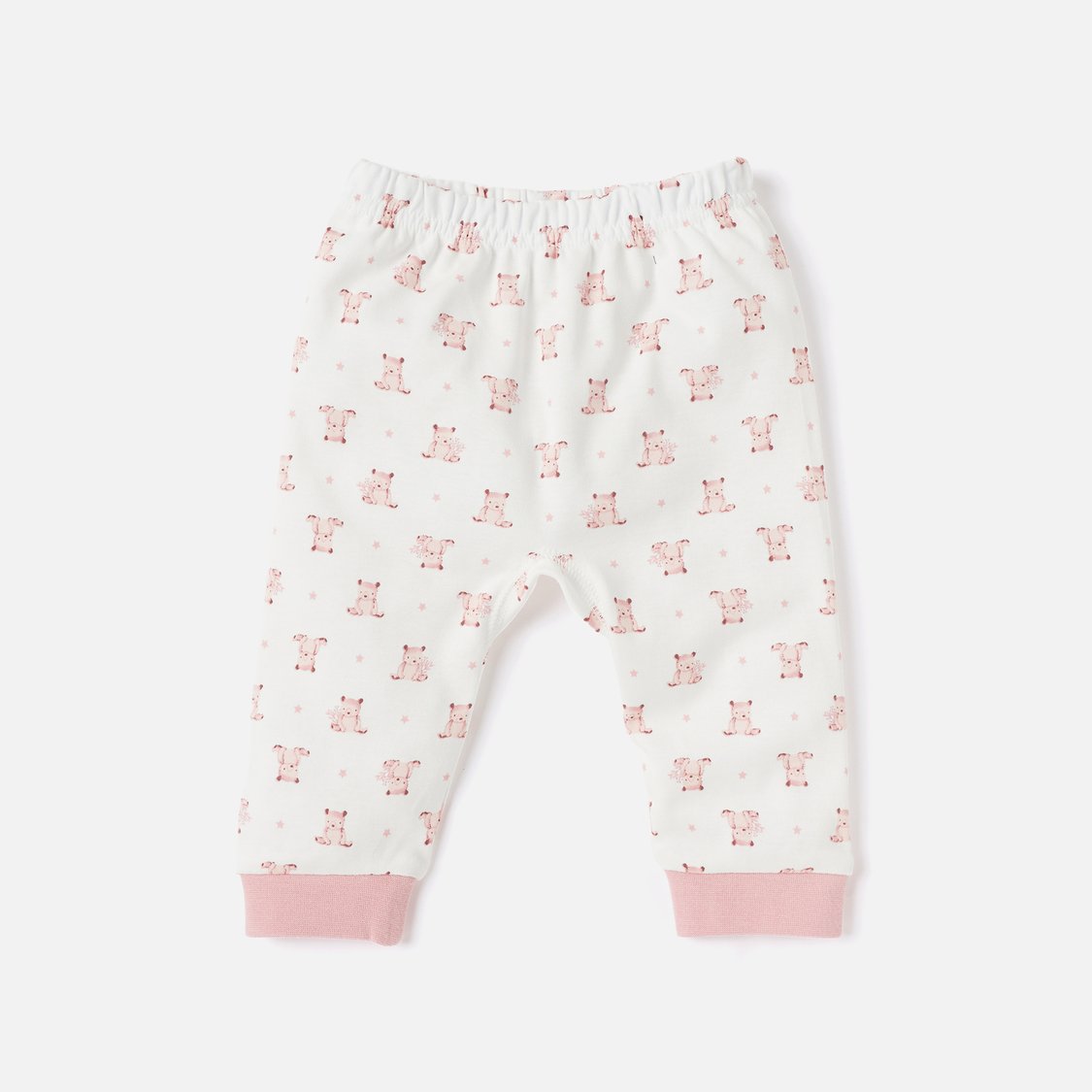 Giggles Bear Print T-shirt and Pyjama Set