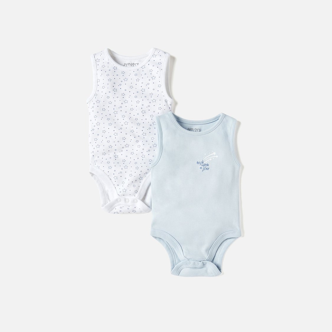 Juniors Star Print Sleeveless Bodysuit - Set of 2