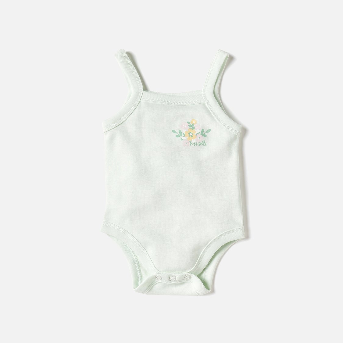 Juniors Floral Print Sleeveless Bodysuit - Set of 2