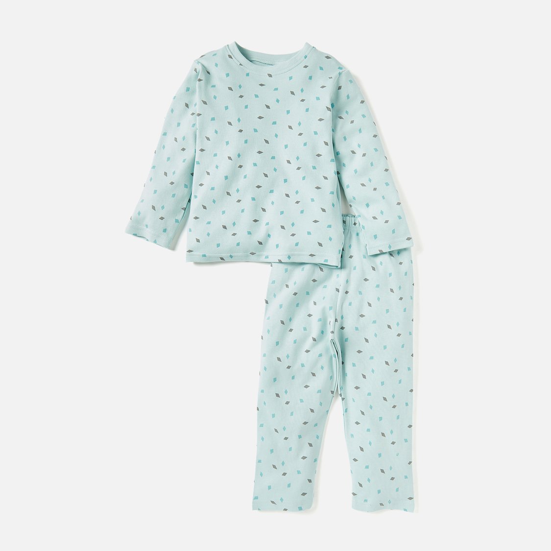 Juniors All-Over Abstract Print T-shirt with Pyjamas - Set of 4